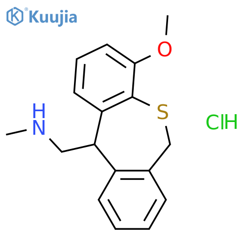 4-Methoxy-11-(methylaminomethyl)-6,11-dihydrodibenzo(b,e)thiepin hydro chloride structure