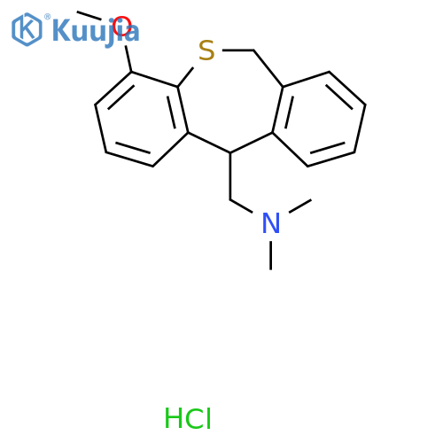 1-(4-Methoxy-6,11-dihydrobenzo[c][1]benzothiepin-11-yl)-N,N-dimethylmethanamine;hydrochloride structure