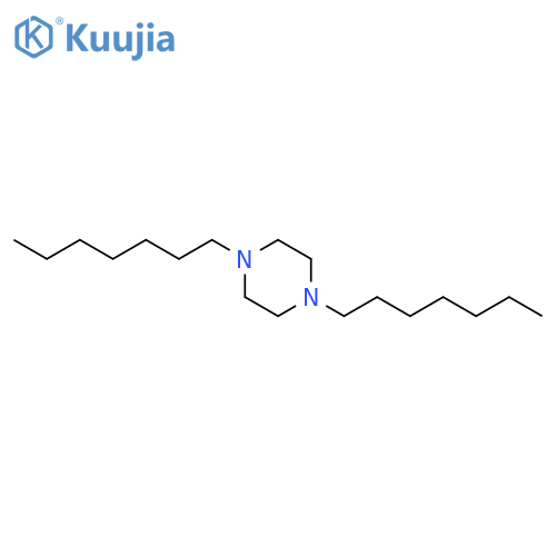 Piperazine, 1,4-diheptyl- structure