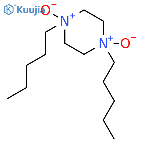 Piperazine, 1,4-dipentyl-, 1,4-dioxide structure