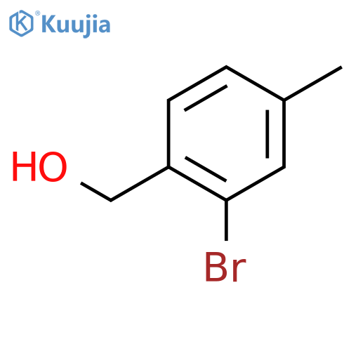 (2-Bromo-4-methylphenyl)methanol structure