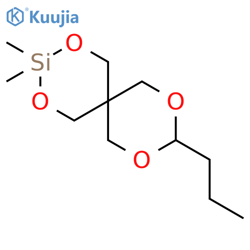 2,4,8,10-Tetraoxa-3-silaspiro[5.5]undecane, 3,3-dimethyl-9-propyl- structure