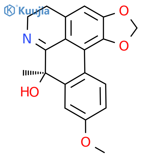 5H-Benzo[g]-1,3-benzodioxolo[6,5,4-de]quinolin-8-ol, 6,8-dihydro-10-methoxy-8-methyl-, (8R)- (9CI) structure