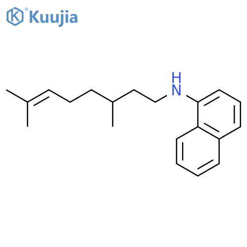 1-Naphthalenamine, N-(3,7-dimethyl-6-octenyl)-, (+)- structure