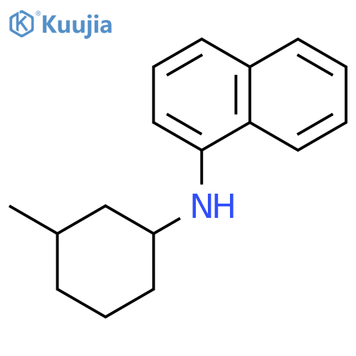 1-NAPHTHALENAMINE, N-(3-METHYLCYCLOHEXYL)-, (+)- structure