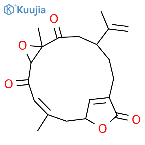 7,16-Dioxatricyclo[12.2.1.06,8]heptadeca-3,14(17)-diene-5,9,15-trione, 3,8-dimethyl-11-(1-methylethenyl)-, (1S,3E,6S,8R,11S)- (9CI) structure