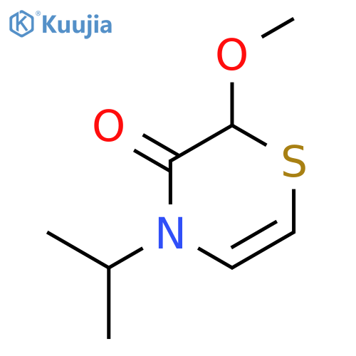2H-1,4-Thiazin-3(4H)-one, 2-methoxy-4-(1-methylethyl)- structure