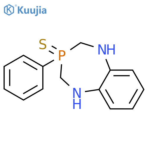 1H-1,5,3-Benzodiazaphosphepine, 2,3,4,5-tetrahydro-3-phenyl-, 3-sulfid e structure