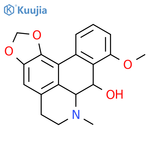 (7aS,8R)-9-methoxy-7-methyl-6,7,7a,8-tetrahydro-5H-[1,3]benzodioxolo[6,5,4-de]benzo[g]quinolin-8-ol structure
