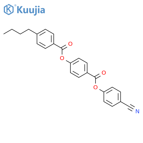 Benzoic acid, 4-[(4-butylbenzoyl)oxy]-, 4-cyanophenyl ester structure