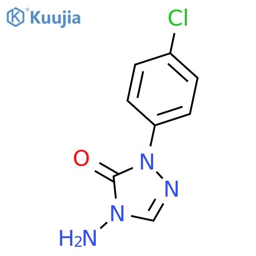 3H-1,2,4-TRIAZOL-3-ONE, 4-AMINO-2-(4-CHLOROPHENYL)-2,4-DIHYDRO- structure
