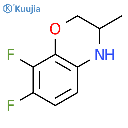 7,8-Difluoro-2,3-dihydro-3-methyl-[4H]-1,4-benzoxazine structure