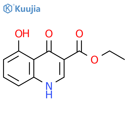 ethyl 1,4-dihydro-5-hydroxy-4-oxo-3-quinolinecarboxylate structure