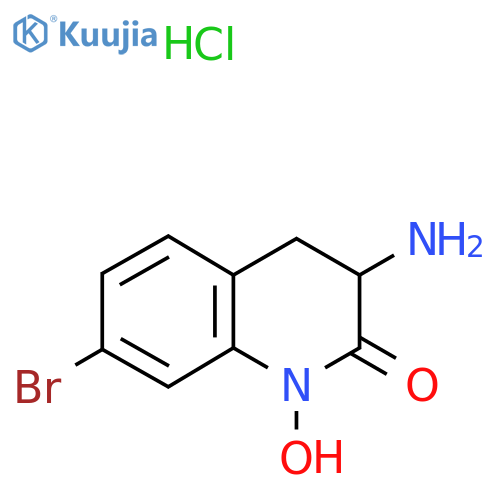 3-amino-7-bromo-1-hydroxy-1,2,3,4-tetrahydroquinolin-2-one hydrochloride structure