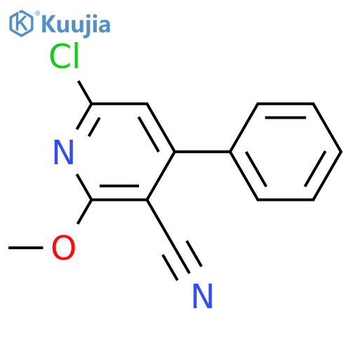 6-Chloro-2-methoxy-4-phenylnicotinonitrile structure