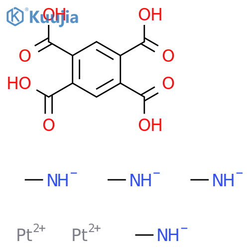 Platinum, [m-[1,2,4,5-benzenetetracarboxylato(4-)-O1,O2:O4,O5]]tetrakis(methanamine)di-(9CI) structure