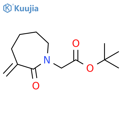 1H-Azepine-1-acetic acid, hexahydro-3-methylene-2-oxo-, 1,1-dimethylethyl ester structure