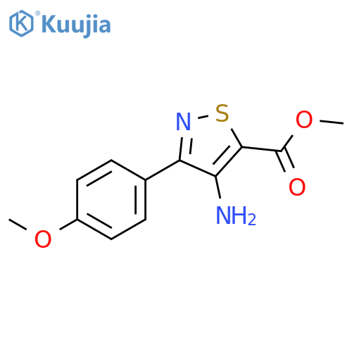 Methyl 4-Amino-3-(4-methoxyphenyl)-1,2-thiazole-5-carboxylate structure