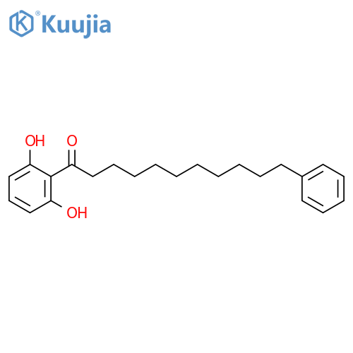 1-(2',6'-dihydroxyphenyl)-11-phenyl-undecan-1-one structure