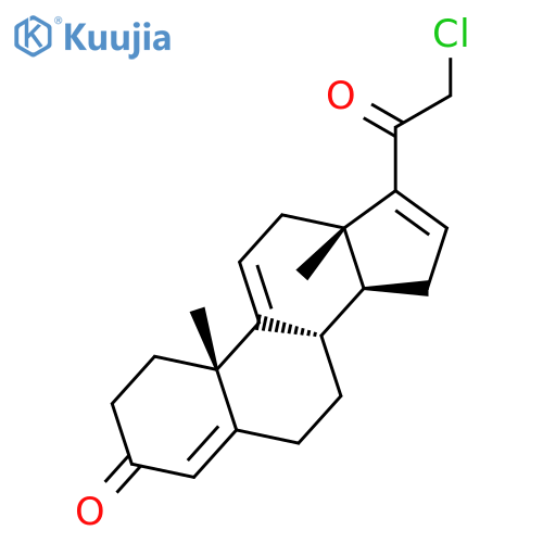 Pregna-4,9(11),16-triene-3,20-dione, 21-chloro- structure