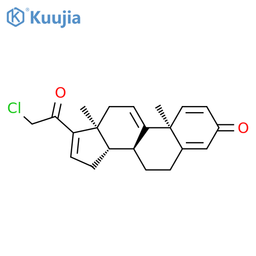 PREGNA-1,4,9(11),16-TETRAENE-3,20-DIONE, 21-CHLORO- structure