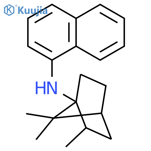 BICYCLO[2.2.1]HEPTAN-1-AMINE, 2,7,7-TRIMETHYL-N-1-NAPHTHALENYL-, (+)- structure