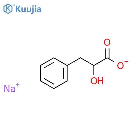 Benzenepropanoic acid, a-hydroxy-, sodium salt (1:?) structure