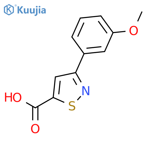 5-Isothiazolecarboxylic acid, 3-(3-methoxyphenyl)- structure