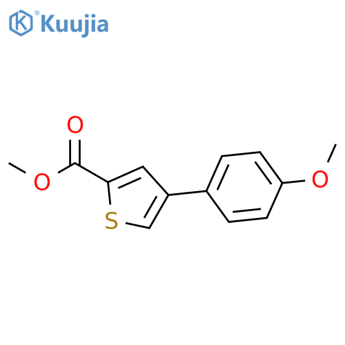 2-Thiophenecarboxylic acid, 4-(4-methoxyphenyl)-, methyl ester structure