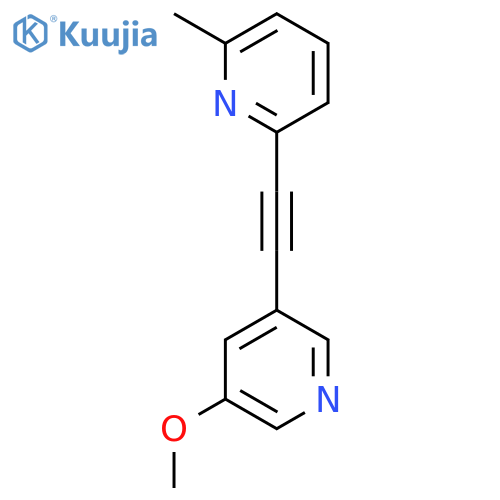 Pyridine,2-[2-(5-methoxy-3-pyridinyl)ethynyl]-6-methyl- structure