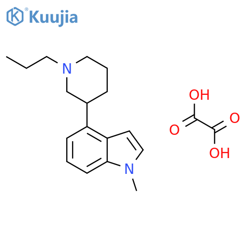 1-Methyl-4-(1-propyl-3-piperidinyl)-1H-indole ethanedioate (1:1) structure