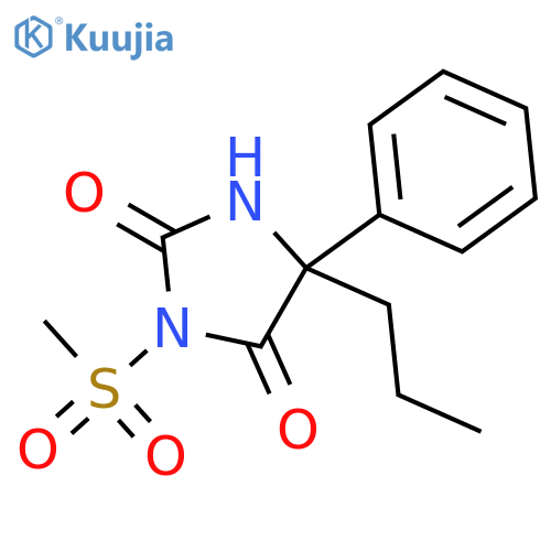 2,4-Imidazolidinedione, 3-(methylsulfonyl)-5-phenyl-5-propyl- structure