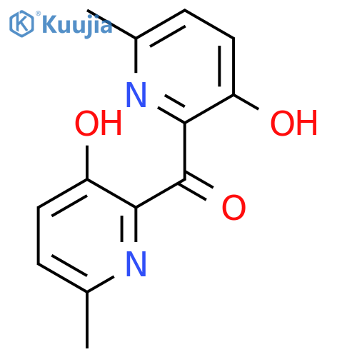 Methanone, bis(3-hydroxy-6-methyl-2-pyridinyl)- structure
