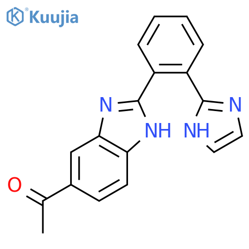 Ethanone, 1-[2-[2-(1H-imidazol-2-yl)phenyl]-1H-benzimidazol-5-yl]- structure