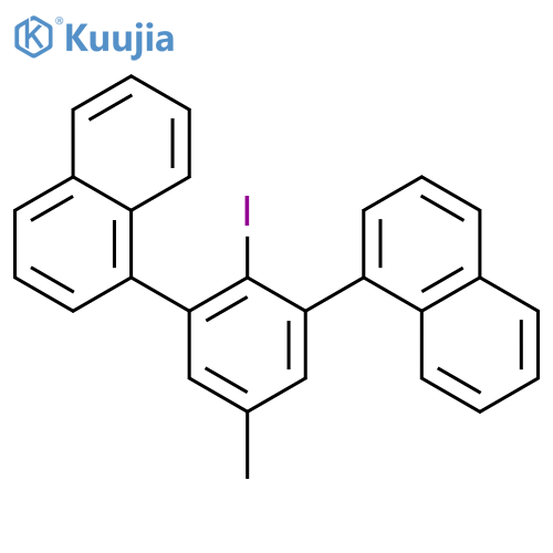 Naphthalene, 1,1'-(2-iodo-5-methyl-1,3-phenylene)bis- structure
