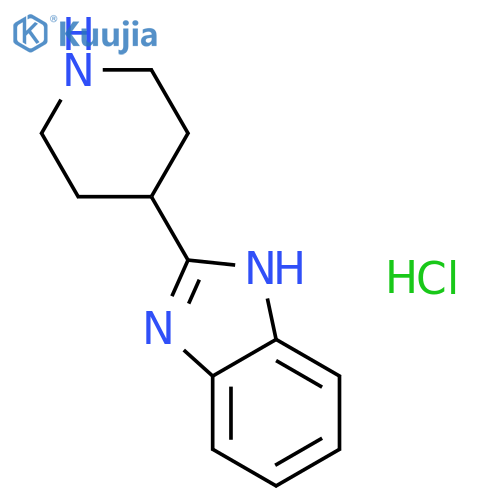 2-(Piperidin-4-yl)-1H-1,3-benzodiazole Hydrochloride structure