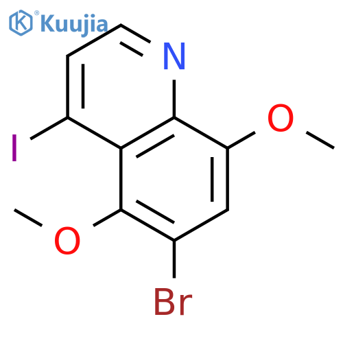 Quinoline, 6-bromo-4-iodo-5,8-dimethoxy- structure