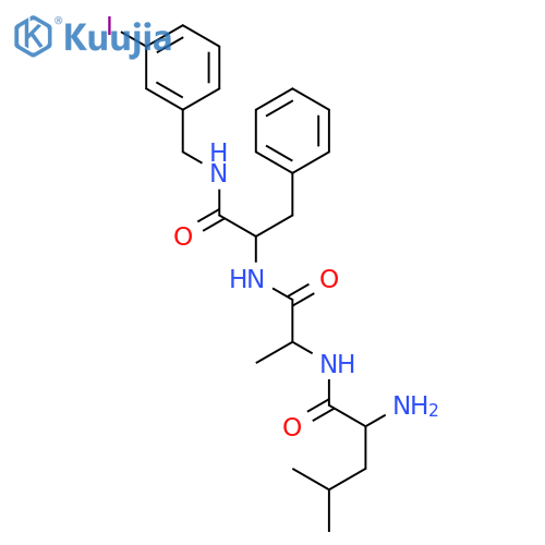 L-Phenylalaninamide, L-leucyl-L-alanyl-N-[(3-iodophenyl)methyl]- structure