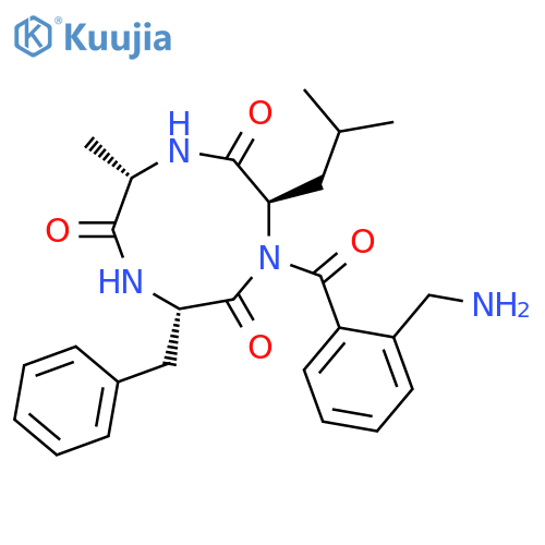 Cyclo[L-alanyl-L-phenylalanyl-2-(aminomethyl)benzoyl-D-leucyl] structure