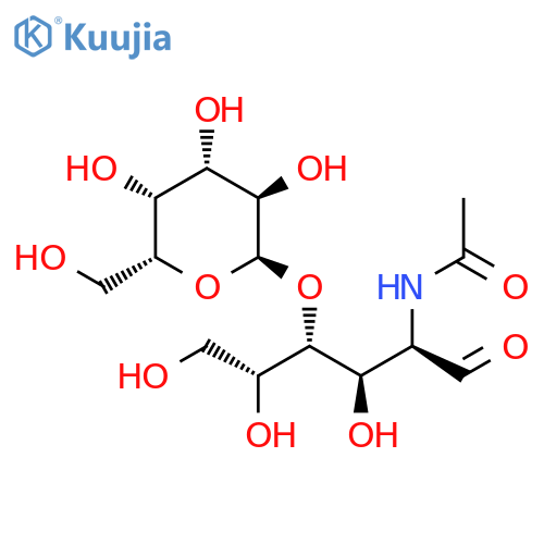 N-[(2R,3R,4R,5R)-3,5,6-trihydroxy-1-oxo-4-[(2R,3R,4S,5R,6R)-3,4,5-trihydroxy-6-(hydroxymethyl)oxan-2-yl]oxy-hexan-2-yl]acetamide structure
