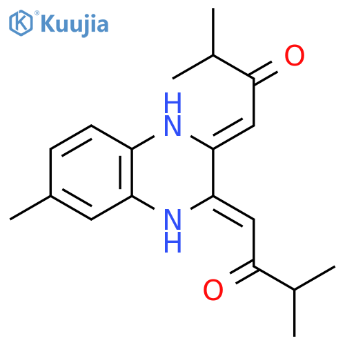 2-Butanone,1,1'-(1,4-dihydro-6-methyl-2,3-quinoxalinediylidene)bis[3-methyl- structure