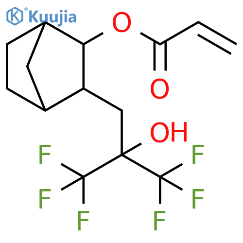 2-Propenoic acid,3-[3,3,3-trifluoro-2-hydroxy-2-(trifluoromethyl)propyl]bicyclo[2.2.1]hept-2-yl ester structure