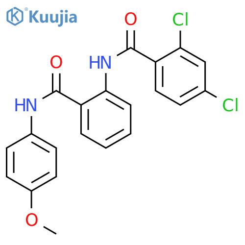 2,4-dichloro-N-(2-{[(4-methoxyphenyl)amino]carbonyl}phenyl)benzamide structure