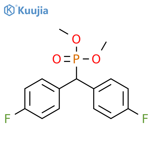 Phosphonic acid, [bis(4-fluorophenyl)methyl]-, dimethyl ester structure