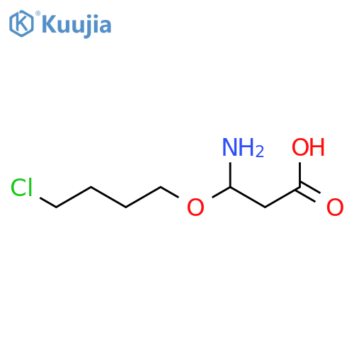 Propanoic acid, 3-amino-3-(4-chlorobutoxy)- structure