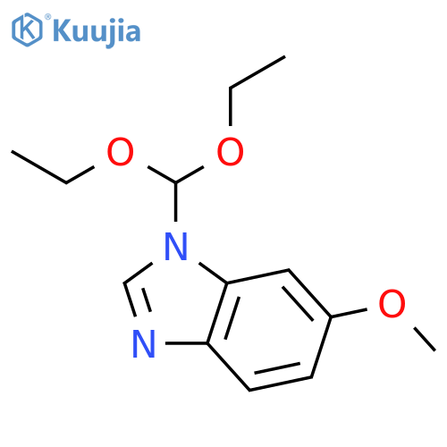 1H-Benzimidazole, 1-(diethoxymethyl)-6-methoxy- structure