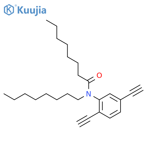 Octanamide, N-(2,5-diethynylphenyl)-N-octyl- structure