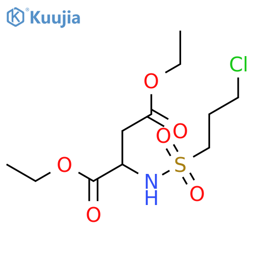 L-Aspartic acid, N-[(3-chloropropyl)sulfonyl]-, diethyl ester structure