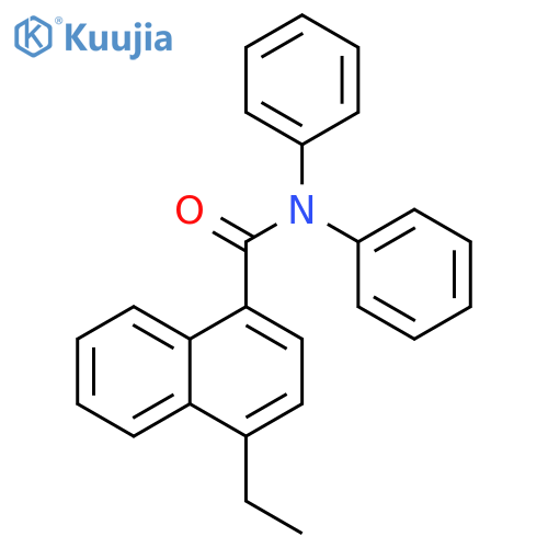 4-Ethyl-N,N-diphenyl-1-naphthalenecarboxamide structure