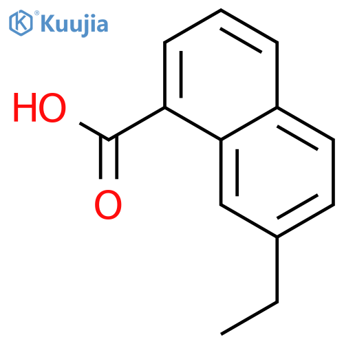 1-Naphthalenecarboxylicacid, 7-ethyl- structure
